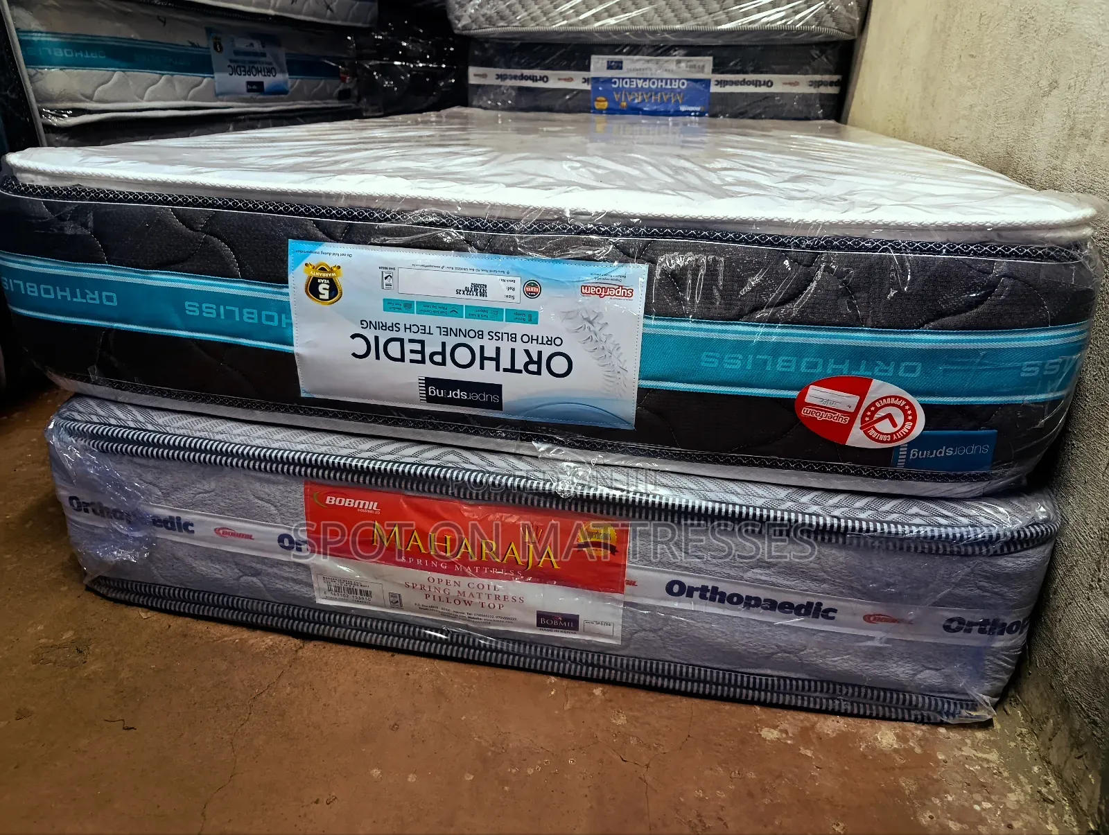 Bobmil and Superfoam Orthopedic Spring Mattresses. Free Delivery! 