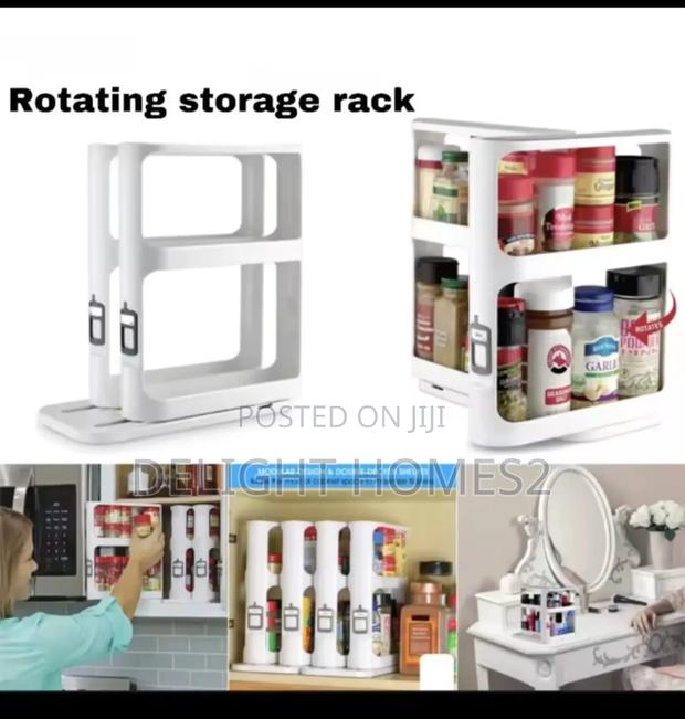 Pull Out Rotating Spice Rack_za