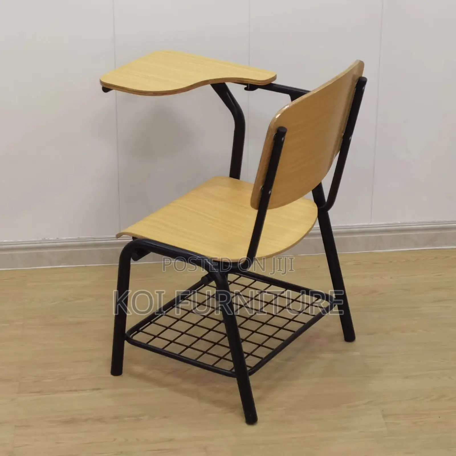 Office Chairs; Wooden School Seats With Writing Pad