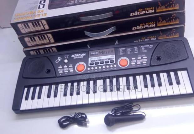 49 Keys Piano With Microphone and Charging Cable