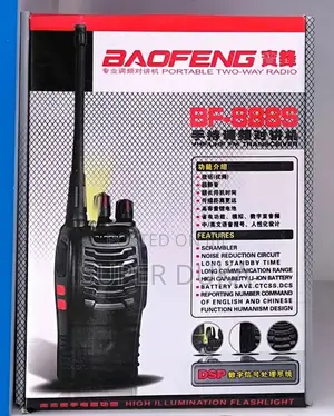 Pair Baofeng Bf-888s Walkie Talkie- Long Range 16ch Two-Way Radio