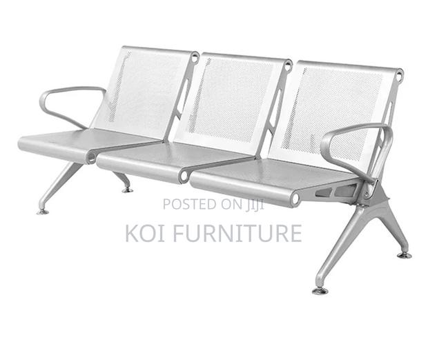 Office Bench; Three Seaters Heavy Metallic Office Bench - thumbnail 2