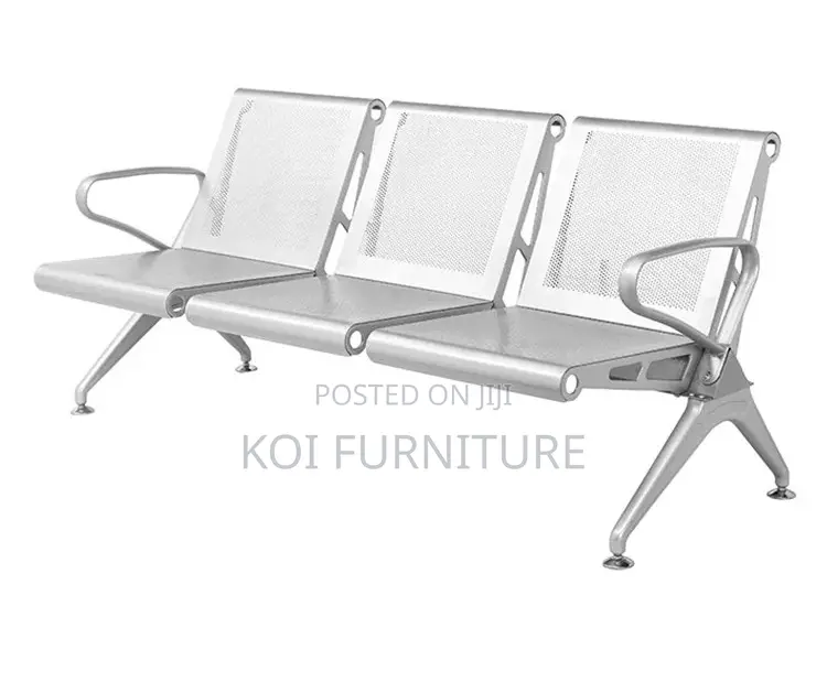Office Bench; Three Seaters Heavy Metallic Office Bench