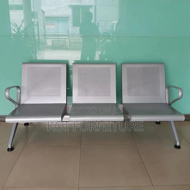 Office Bench; Three Seaters Heavy Metallic Office Bench - thumbnail 6
