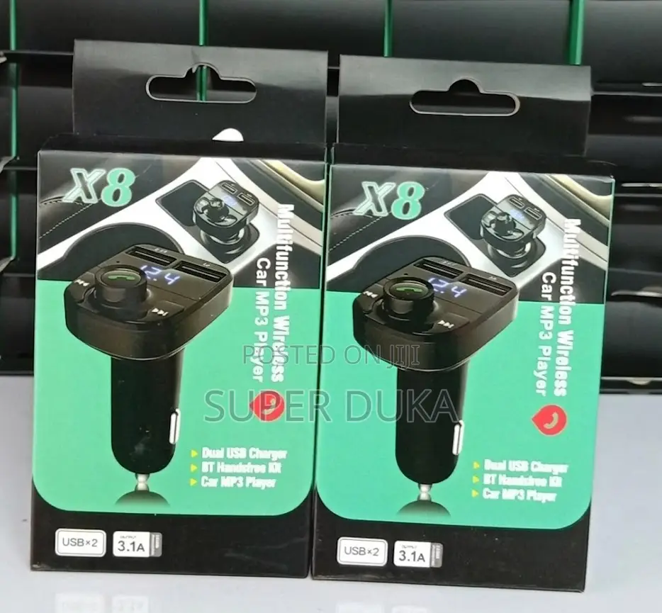 Car Modulator.X8 Bluetooth Fm Transmitter:Mp3 Dual Usb Fast Charger