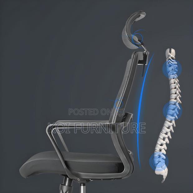 Office Chairs; Ergonomic High Back Hearest Office Seats - thumbnail 2