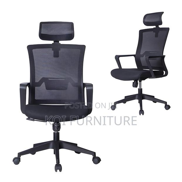 Office Chairs; Ergonomic High Back Hearest Office Seats - thumbnail 3