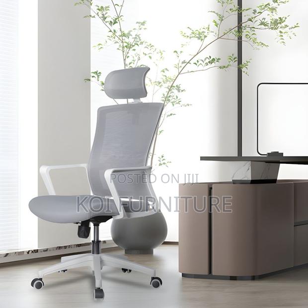 Office Chairs; Ergonomic High Back Hearest Office Seats - thumbnail 6