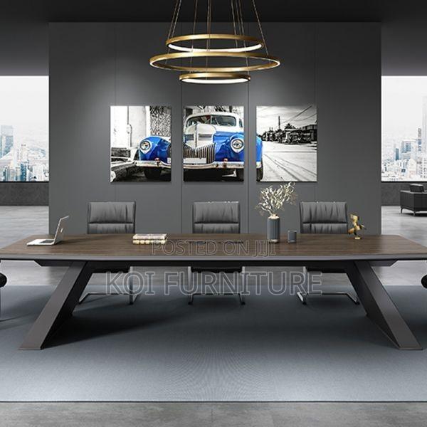 Office Chair; Leather Padded Executive Sled Base Boadbroom Chairs - thumbnail 5