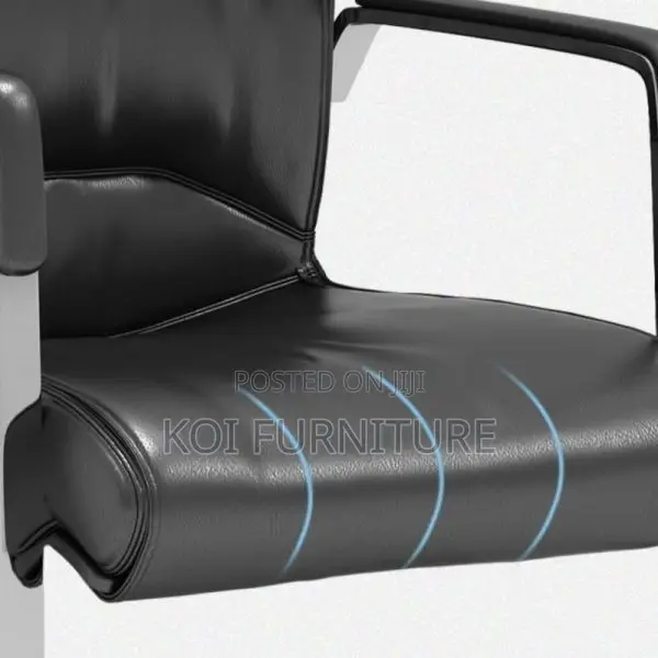 Office Chair; Leather Padded Executive Sled Base Boadbroom Chairs