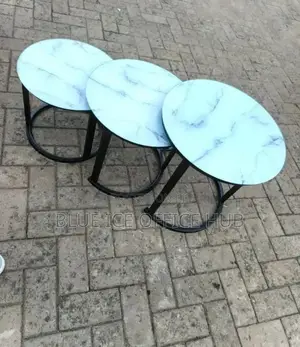 Round Coffee Table Set 3in One