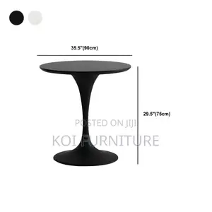 Coffee Table; Classic Round Marble 4 Seaters Home Office Coffee Table
