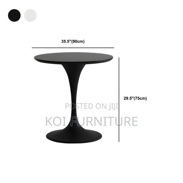 Coffee Table; Classic Round Marble 4 Seaters Home Office Coffee Table - thumbnail 3