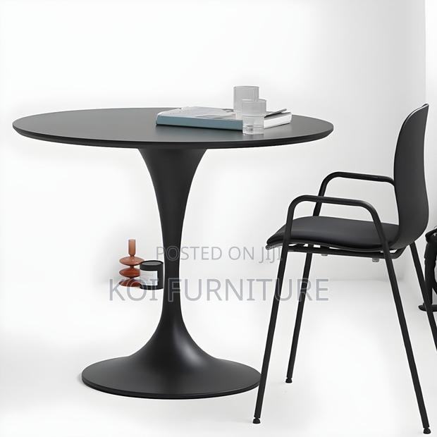 Coffee Table; Classic Round Marble 4 Seaters Home Office Coffee Table - thumbnail 4