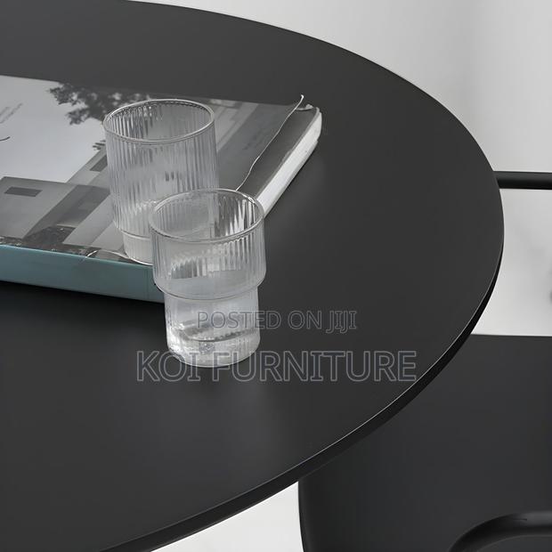 Coffee Table; Classic Round Marble 4 Seaters Home Office Coffee Table - thumbnail 5