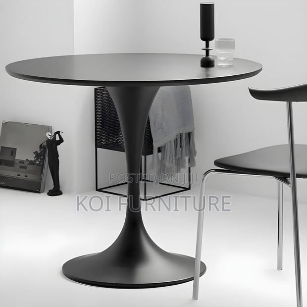 Coffee Table; Classic Round Marble 4 Seaters Home Office Coffee Table - thumbnail 6