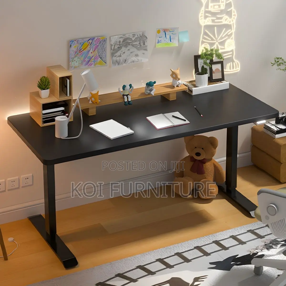 Office Table; 1.6m Height Adjustable Home Office Smooth Motor Desk