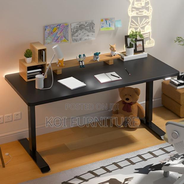 Office Table; 1.6m Height Adjustable Home Office Smooth Motor Desk - thumbnail 2