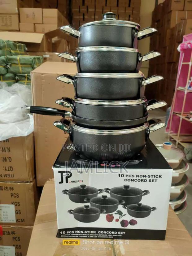 Black James Pot Cookware Set - Js