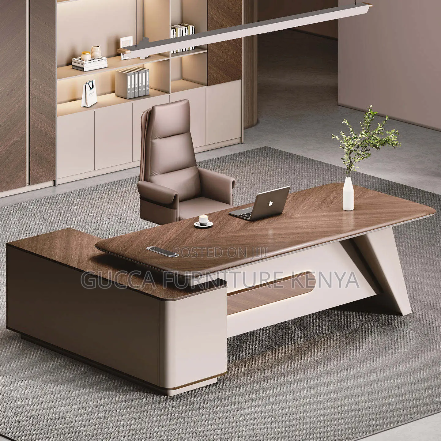 Modern 180cm Ceo L-Shaped Executive Desk
