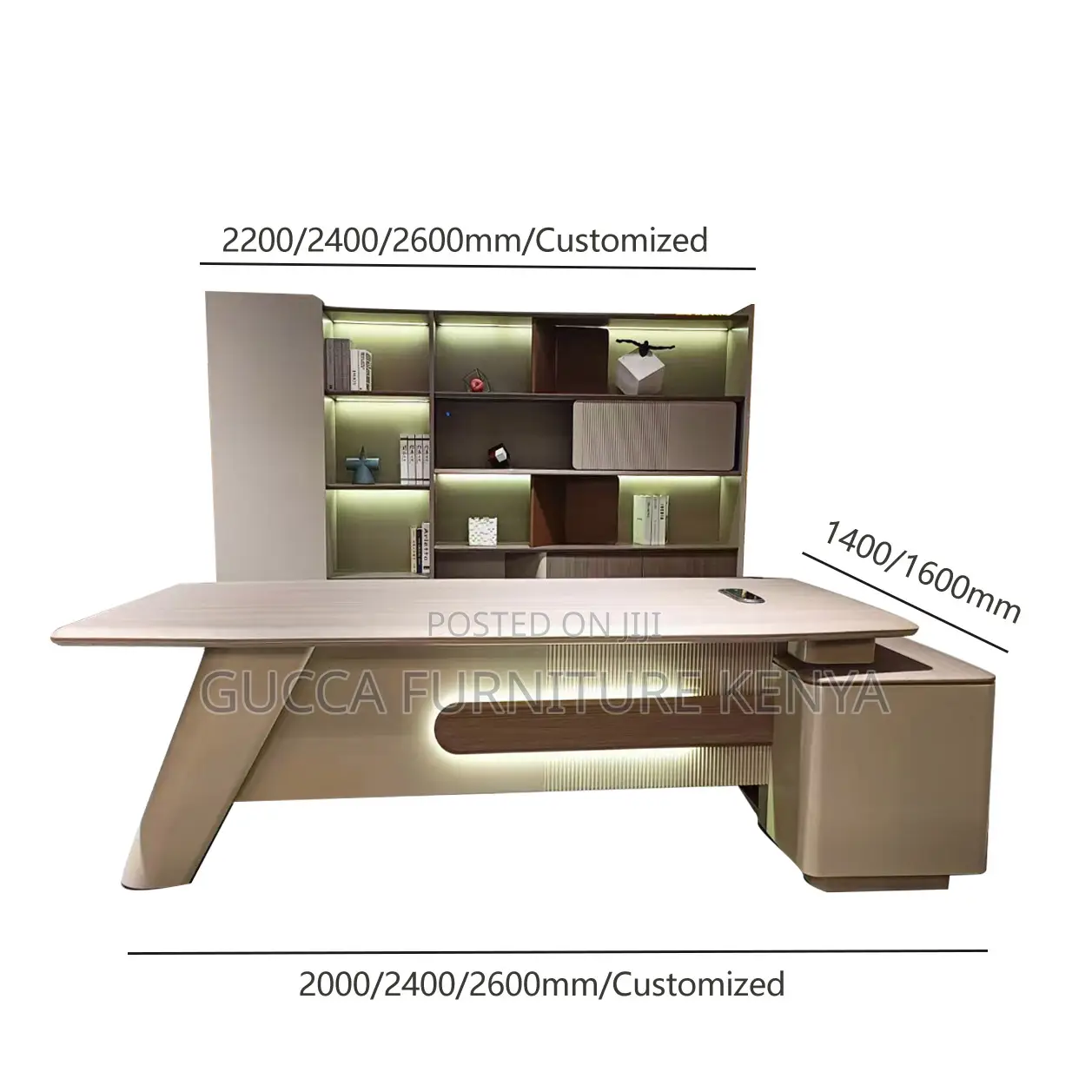Modern 180cm Ceo L-Shaped Executive Desk