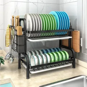 2 Layer Black Dishrack