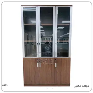Office Cabinet : Office 3-Door Wooden Filing Display Cabinet