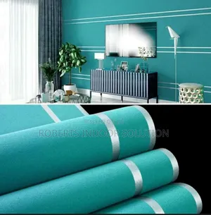 Peacock Green Nordic Wallpaper