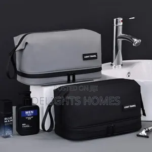 Double Layer Portable Travel Cosmetic Bag-Arv