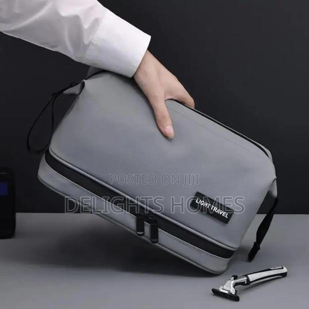 Double Layer Portable Travel Cosmetic Bag-Arv - thumbnail 3