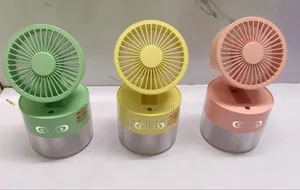 350ml 3-Speed Rechargeable Portable Fan With Humidifier - Pm