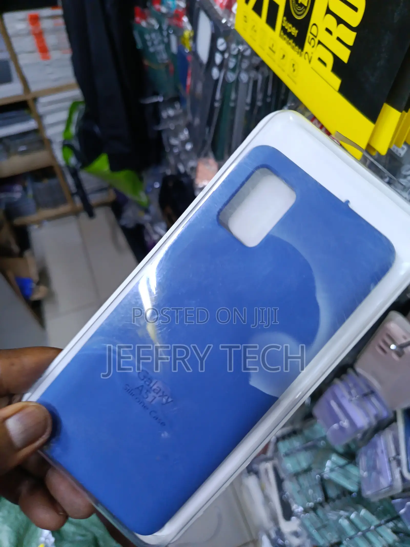 Calsea Liquid Silicone Case for Samsung Galaxy A51-Blue