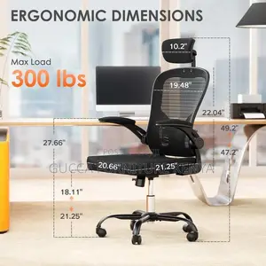 Swivel Ergonomic Mesh Seat With Flip Arms