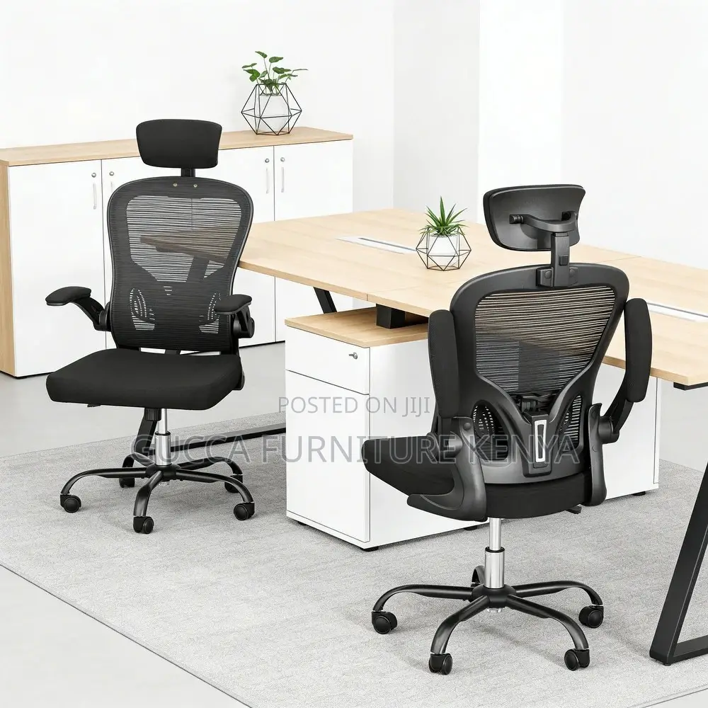 Swivel Ergonomic Mesh Seat With Flip Arms
