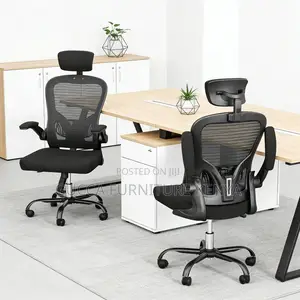 Swivel Ergonomic Mesh Seat With Flip Arms