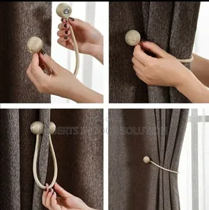 Crystal Rhinestone Magnetic Curtain Holder