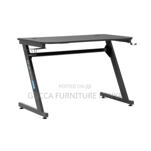 120cm X 60cm Black Ergonomic Gaming Desk - thumbnail 3