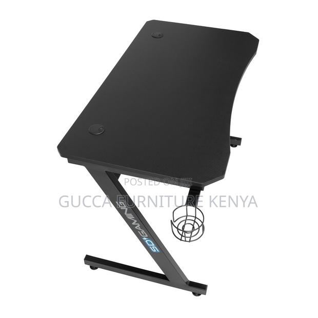 120cm X 60cm Black Ergonomic Gaming Desk - thumbnail 5