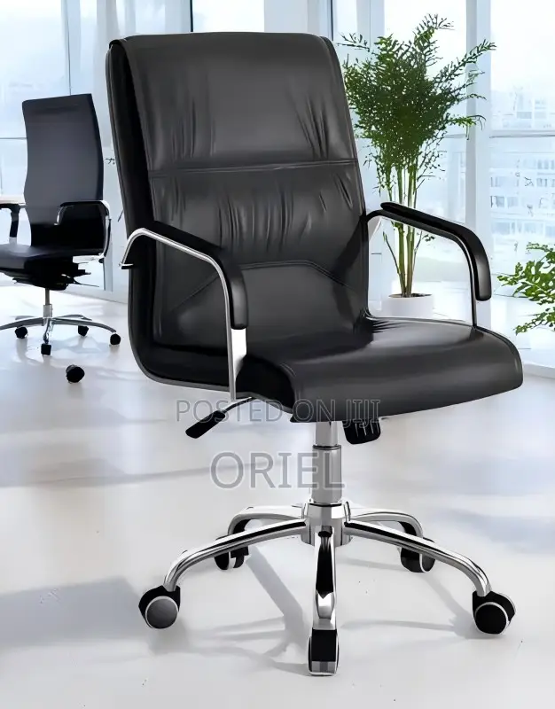 Office Chair : Executive Swivel Office Seat With Padded Armrests