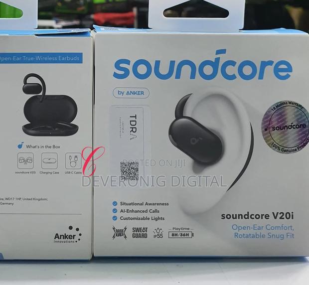 Soundcore A3876h11 *V20i* Open Ear Comfort Rotatable Snug Fit Earbuds