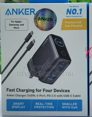 Anker B2697kz1140w 4port Pd 3.1charger With Usb-C Cable