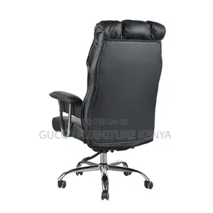 Leather Upholstered Reclining Executive Desk Seat