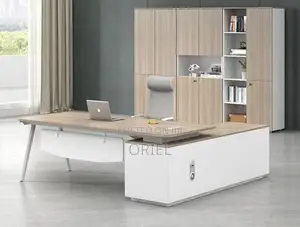 Modern Office Desk : Executive Office Desk L-Shaped 1.8m