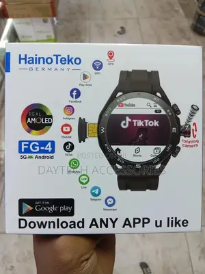 Hainoteko Germany Fg-4 5g Android Smart Watch With Camera