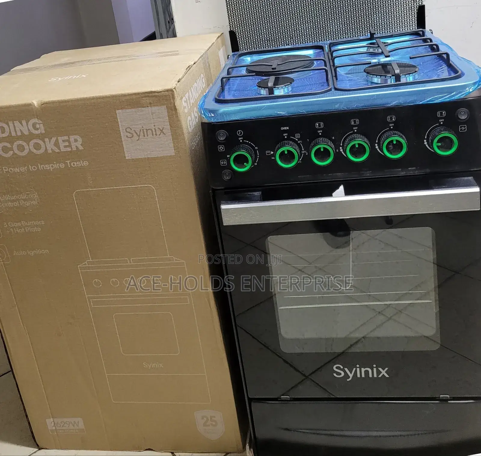 Syinix 50*50 Standing Gas Cooker With Electric Oven With Rotisserie