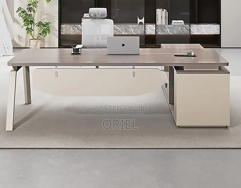 Modern Office Desk : Executive Office Desk L-Shaped 1.8m