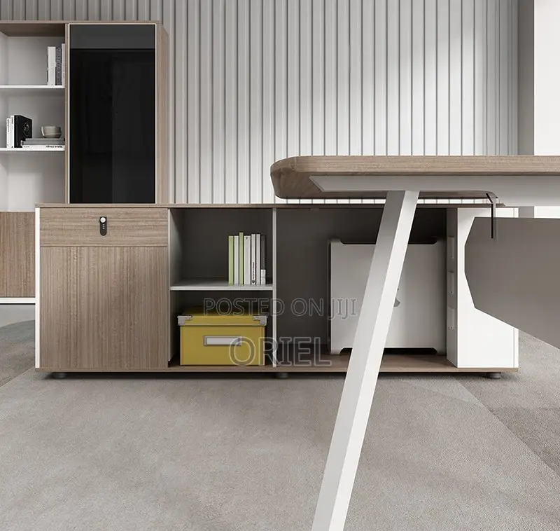 Modern Office Desk : Executive Office Desk L-Shaped 1.8m
