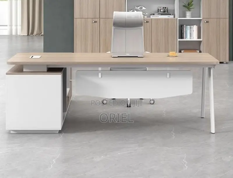 Modern Office Desk : Executive Office Desk L-Shaped 1.8m