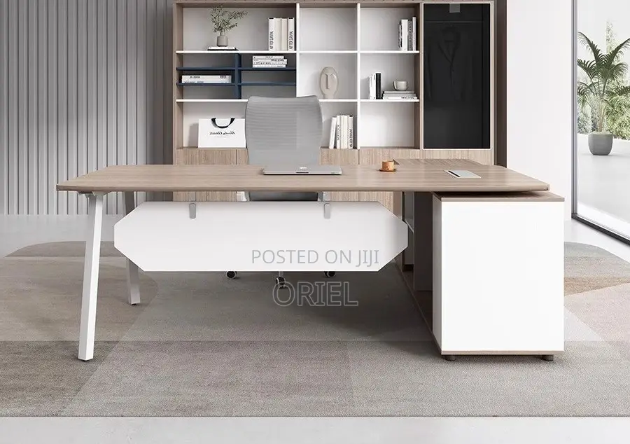 Modern Office Desk : Executive Office Desk L-Shaped 1.8m