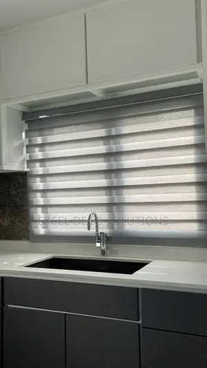 Zebra Blinds With Elegant Modern Window Finish